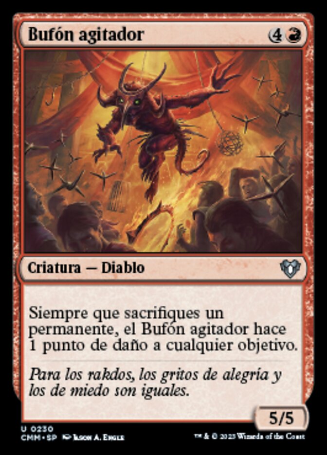Bufón agitador