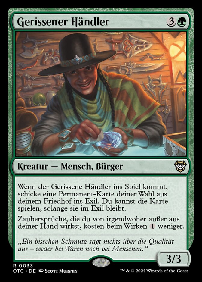 Gerissener Händler