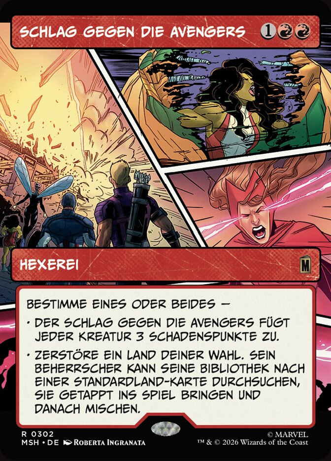 Schlag gegen die Avengers
