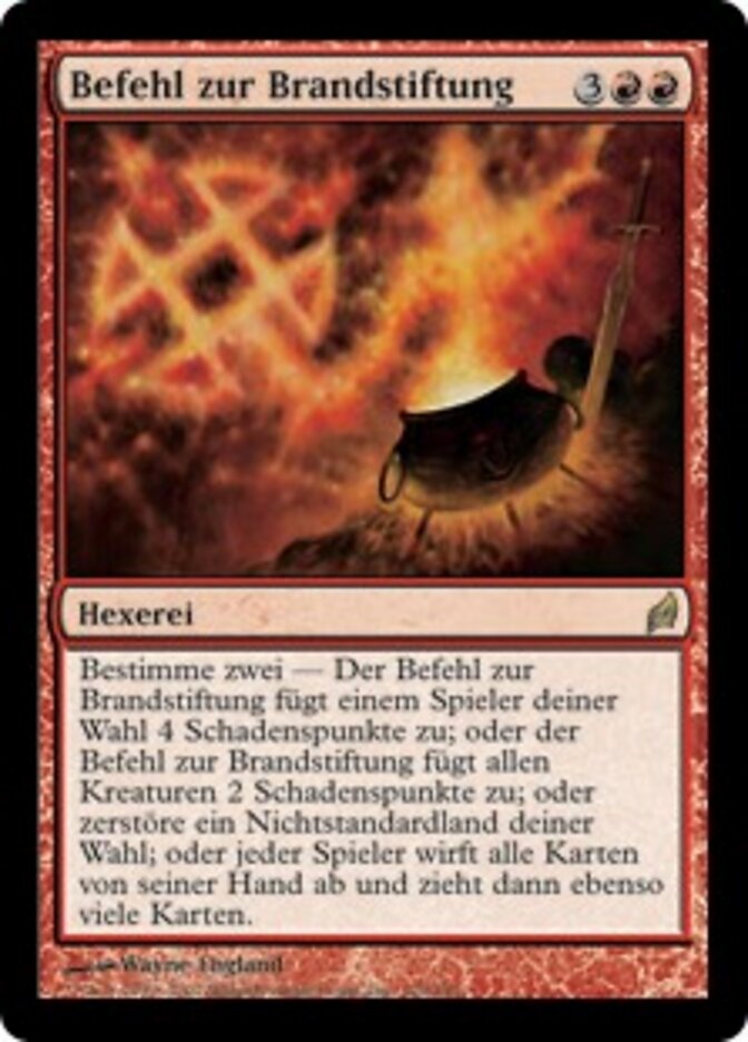 Befehl zur Brandstiftung