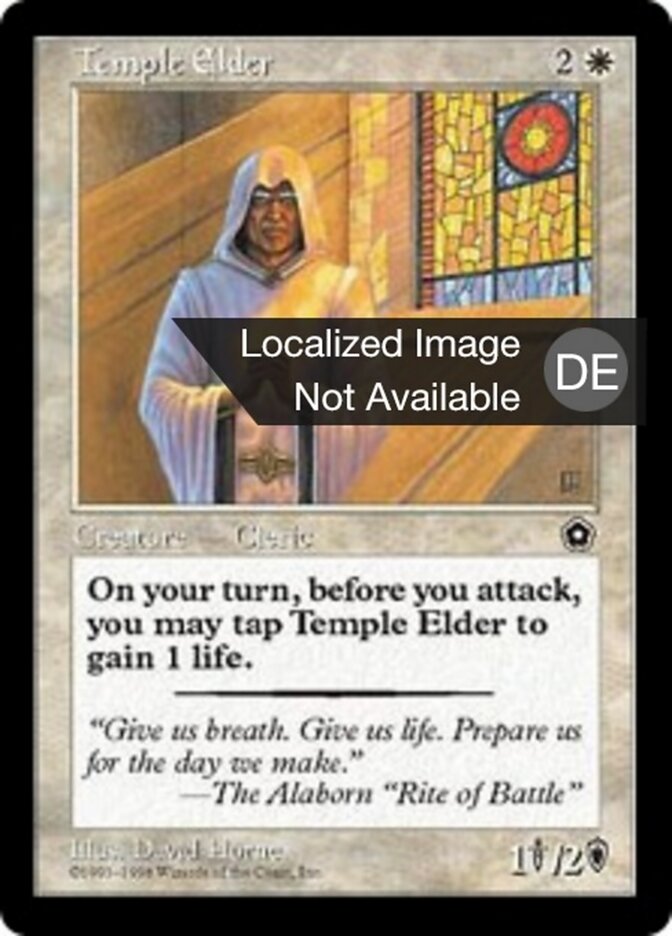 Alter Tempelpriester