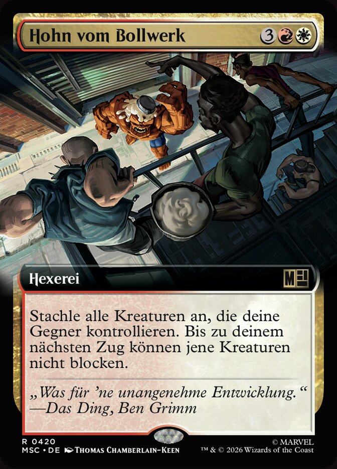 Hohn vom Bollwerk
