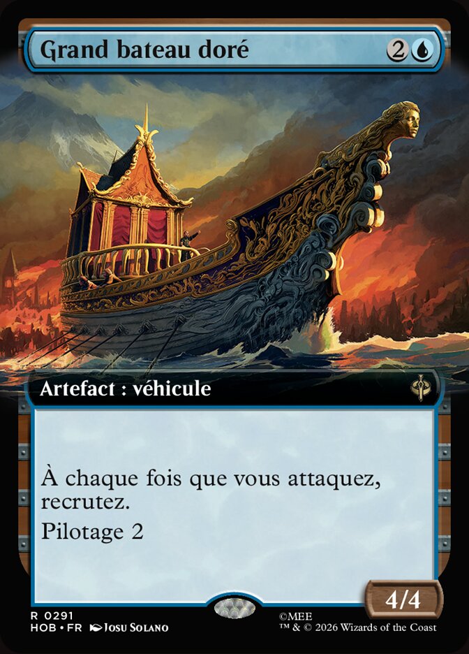 Grand bateau doré