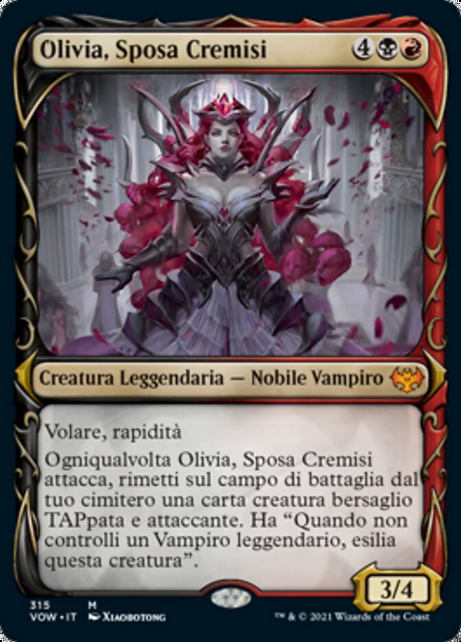 Olivia, Sposa Cremisi