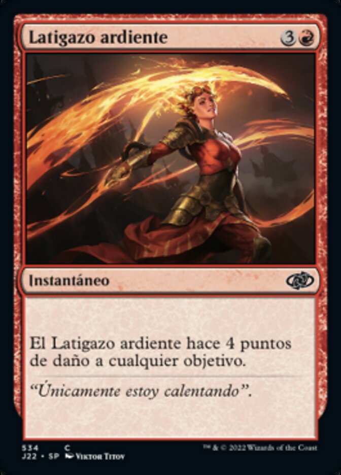 Latigazo ardiente
