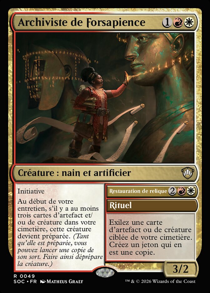 Lorehold Archivist // Restore Relic