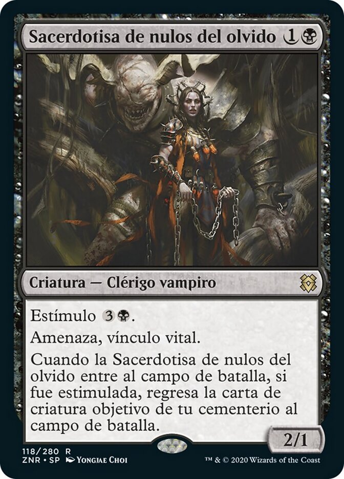 Sacerdotisa de nulos del olvido