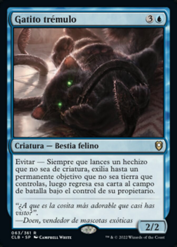 Gatito trémulo