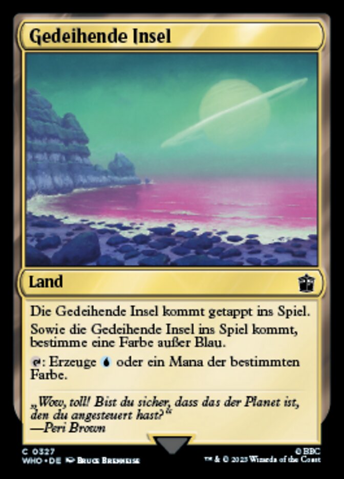 Gedeihende Insel
