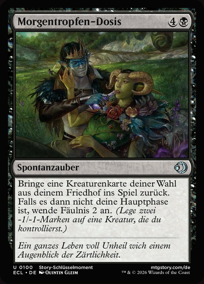 Morgentropfen-Dosis