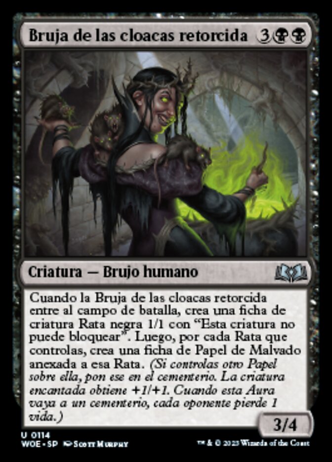 Bruja de las cloacas retorcida