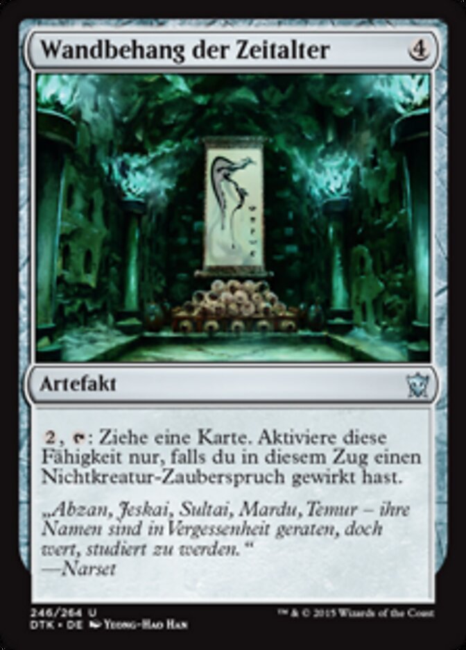 Wandbehang der Zeitalter