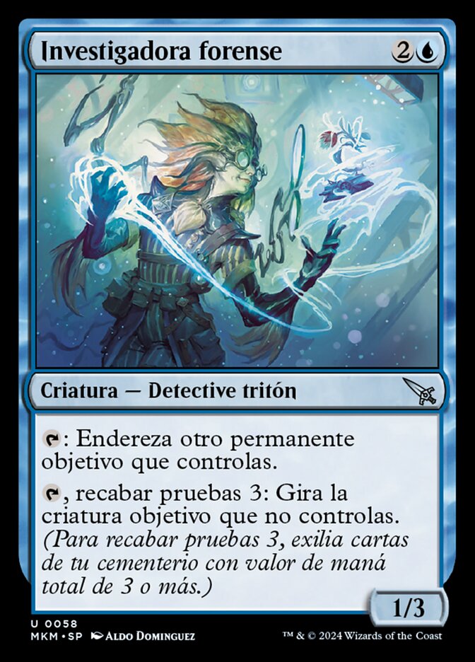 Investigadora forense