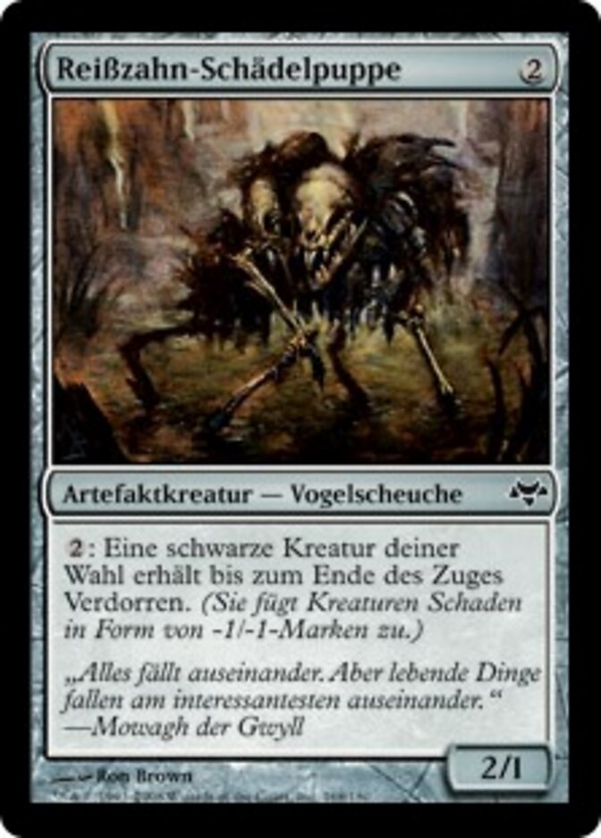 Reißzahn-Schädelpuppe