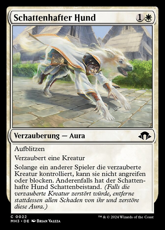 Schattenhafter Hund