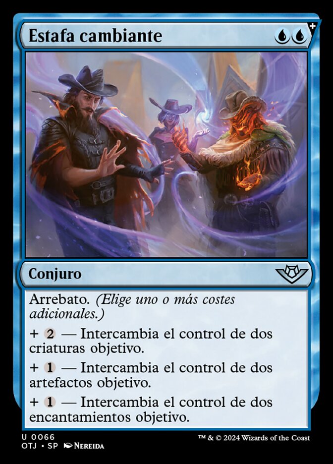 Estafa cambiante