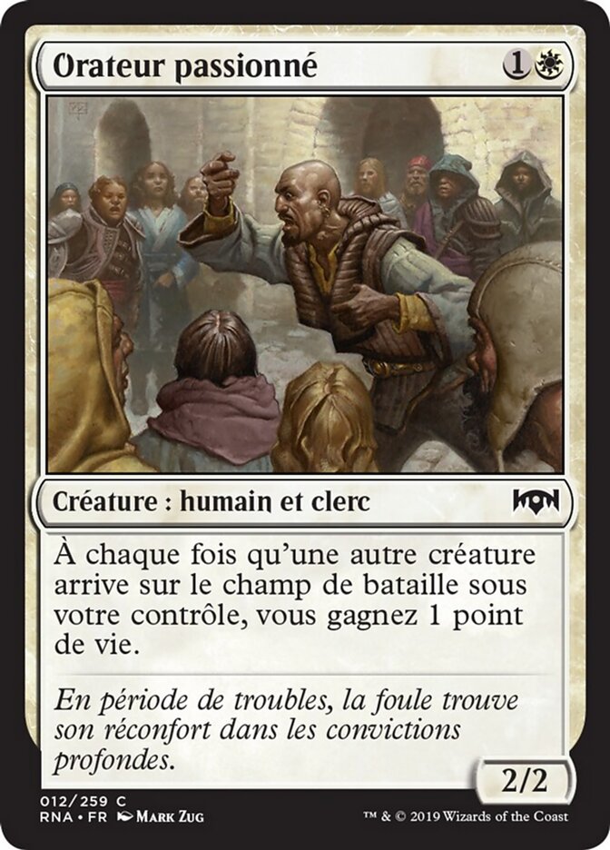 Orateur passionné