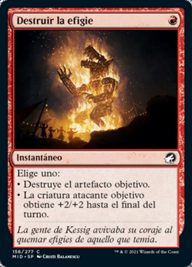 Destruir la efigie