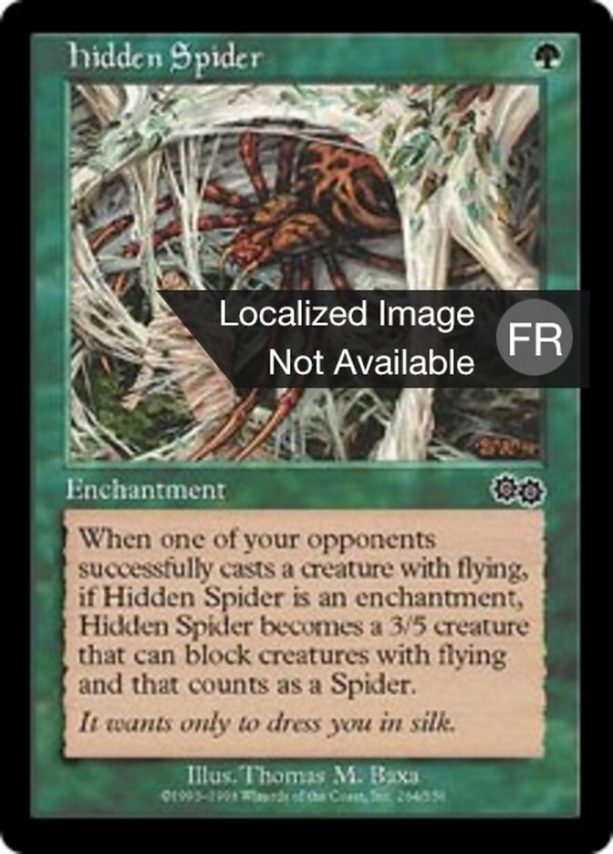 Araignée cachée