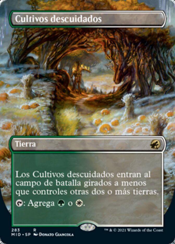 Cultivos descuidados