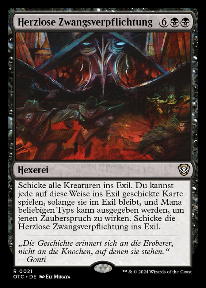 Herzlose Zwangsverpflichtung