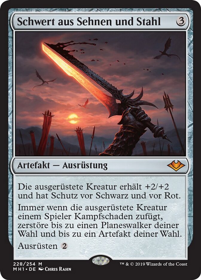Schwert aus Sehnen und Stahl