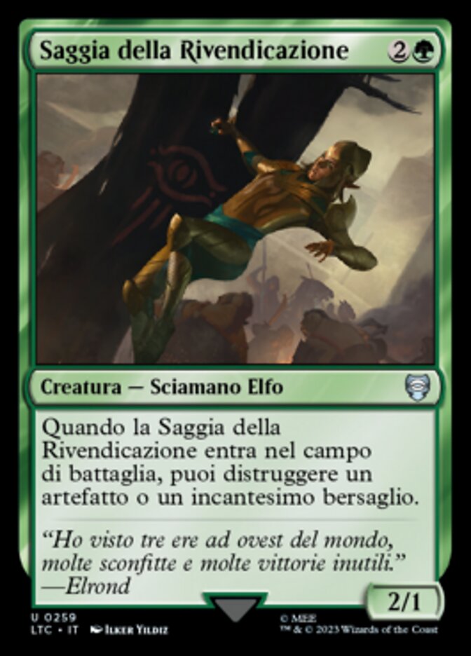 Saggia della Rivendicazione
