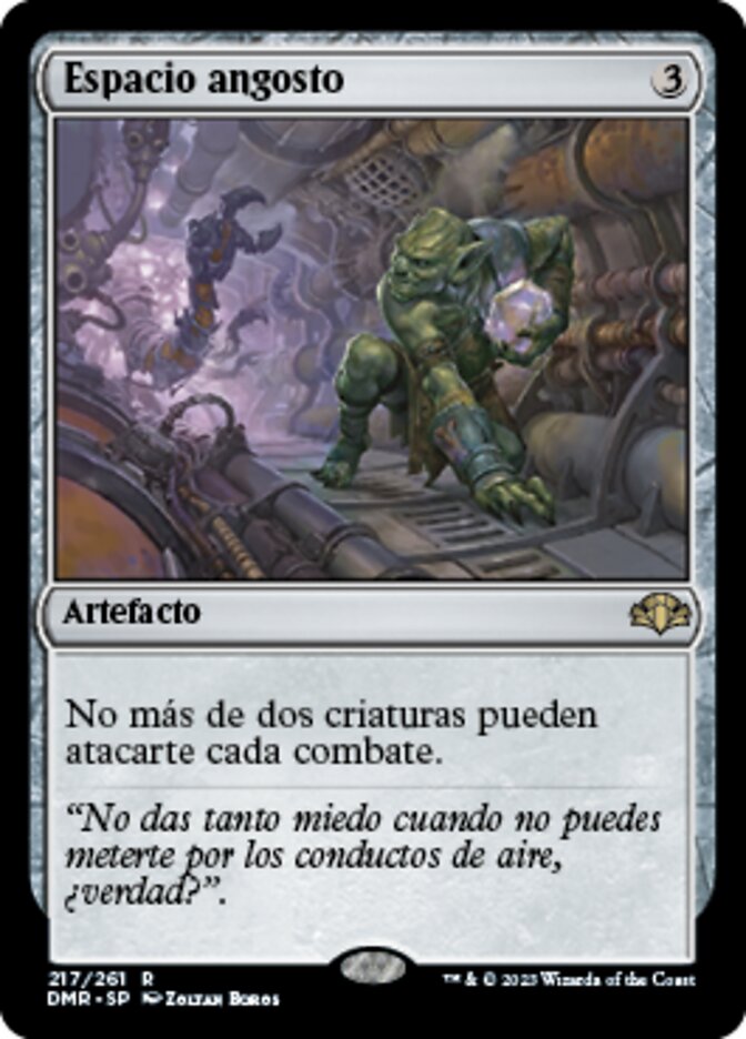 Espacio angosto