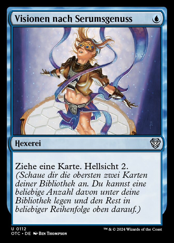 Visionen nach Serumsgenuss