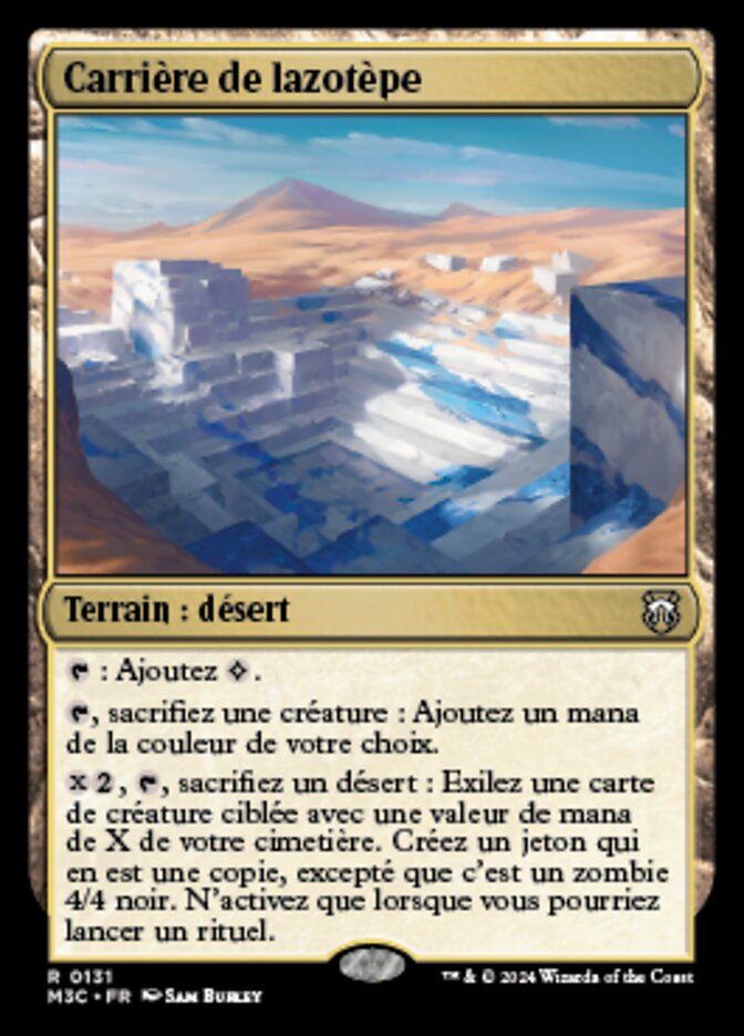 Carrière de lazotèpe