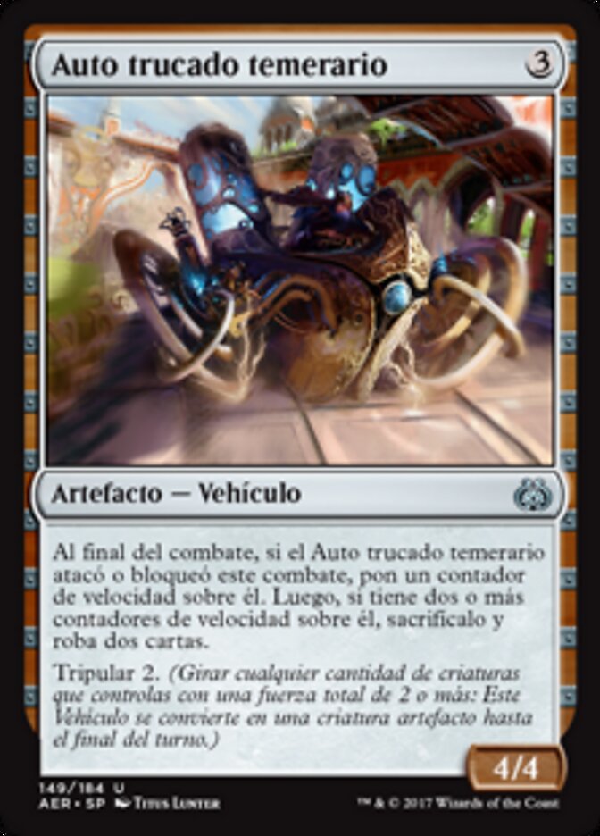 Auto trucado temerario