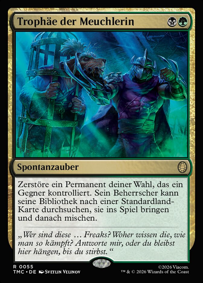 Trophäe der Meuchlerin
