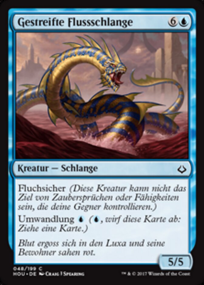 Gestreifte Flussschlange