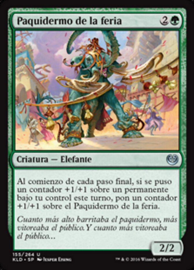 Paquidermo de la feria