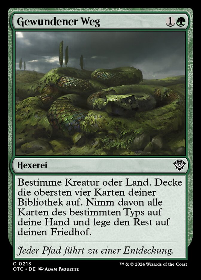 Gewundener Weg