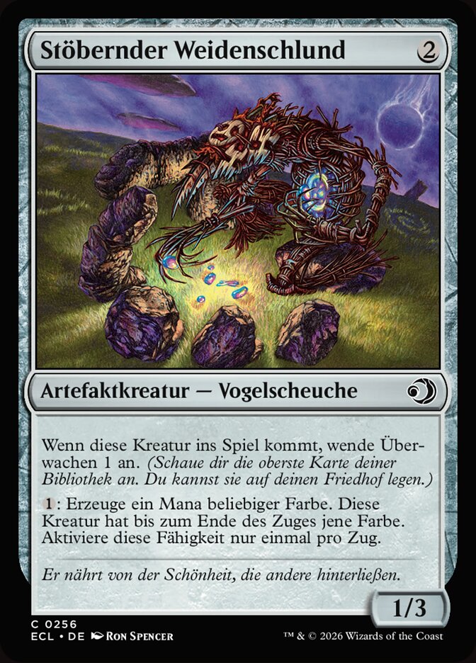 Stöbernder Weidenschlund