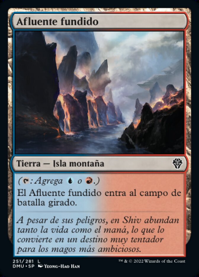 Afluente fundido