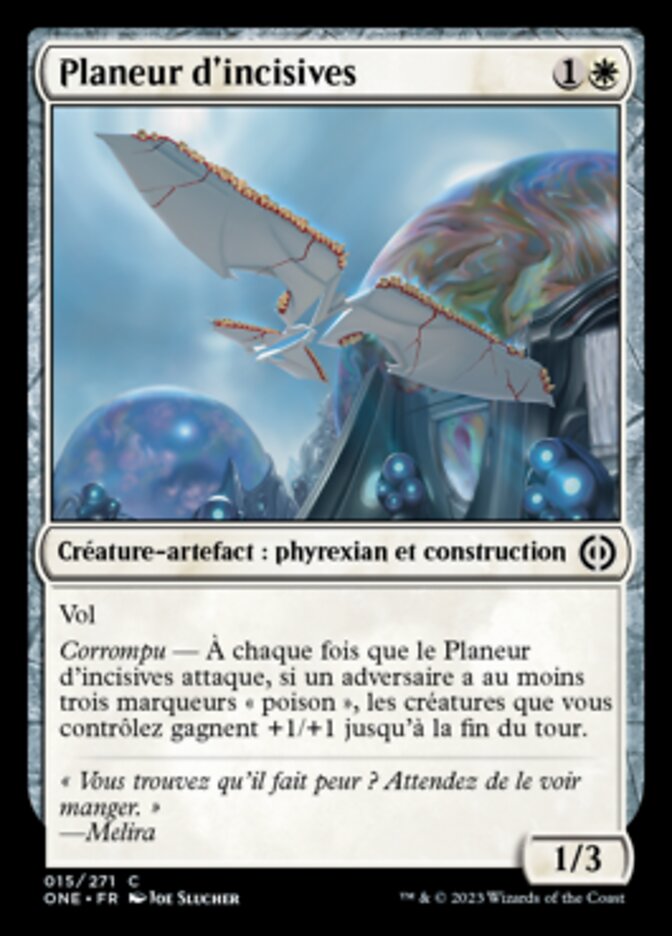 Planeur d'incisives