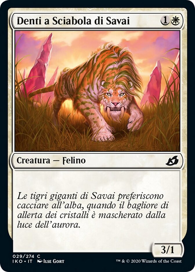 Denti a Sciabola di Savai