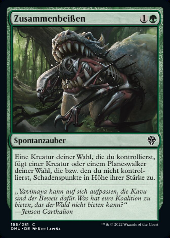 Zusammenbeißen