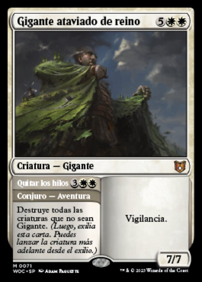 Realm-Cloaked Giant // Cast Off