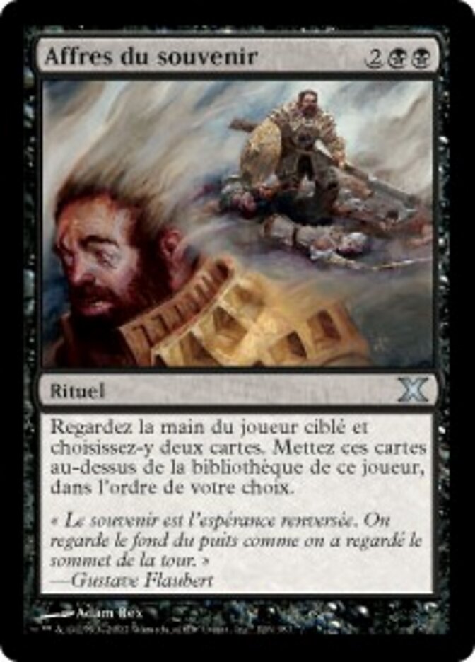 Affres du souvenir