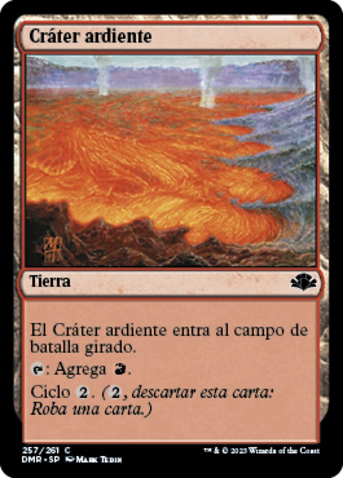 Cráter ardiente