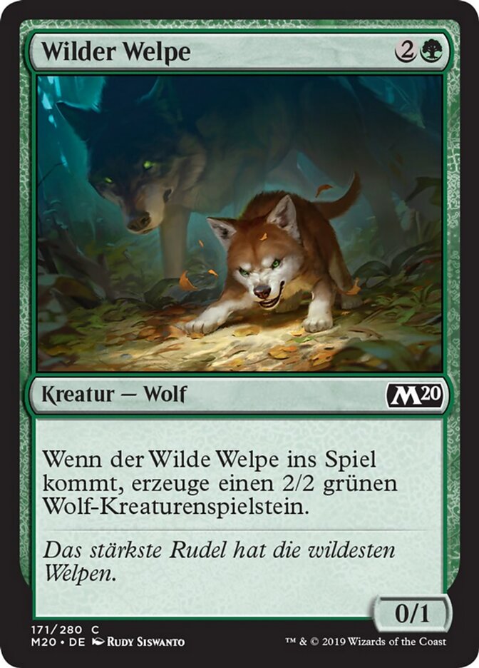 Wilder Welpe