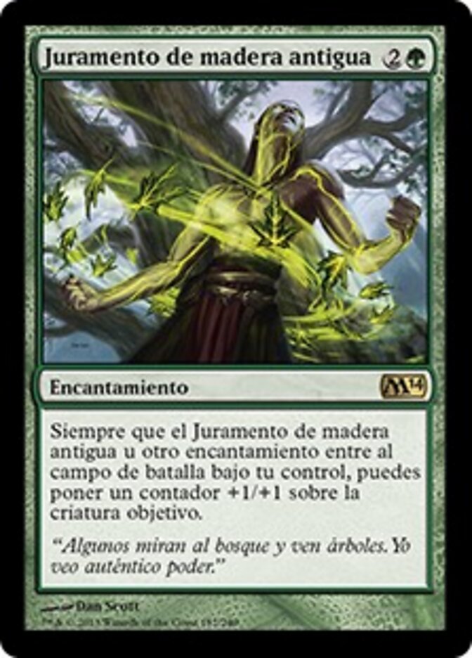 Juramento de madera antigua