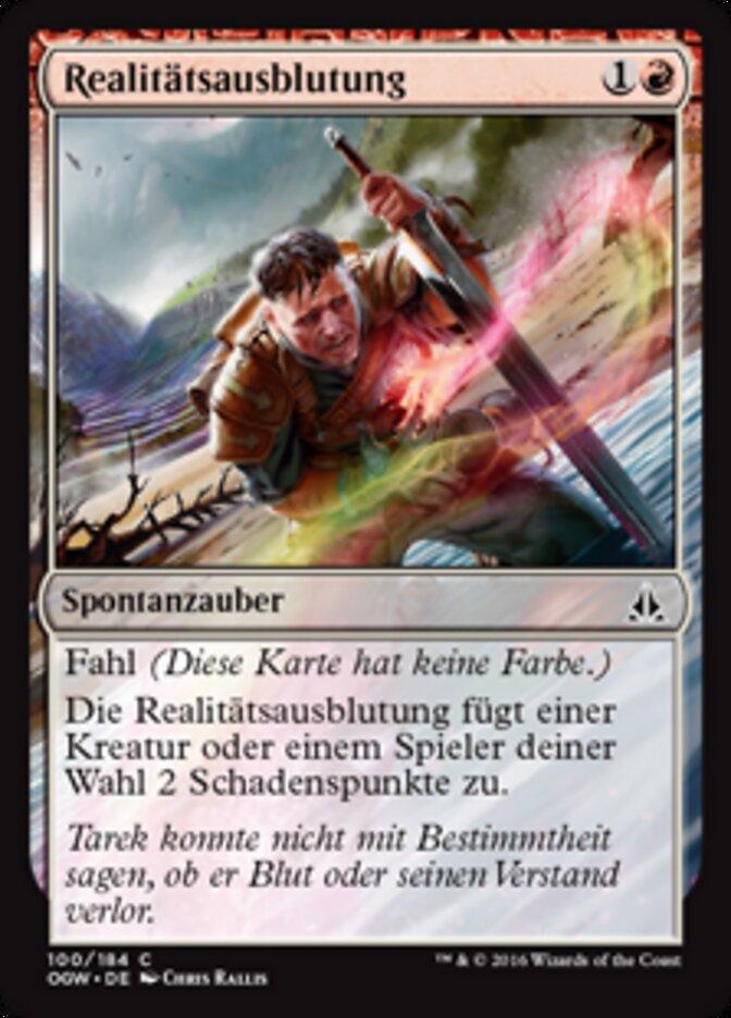 Realitätsausblutung