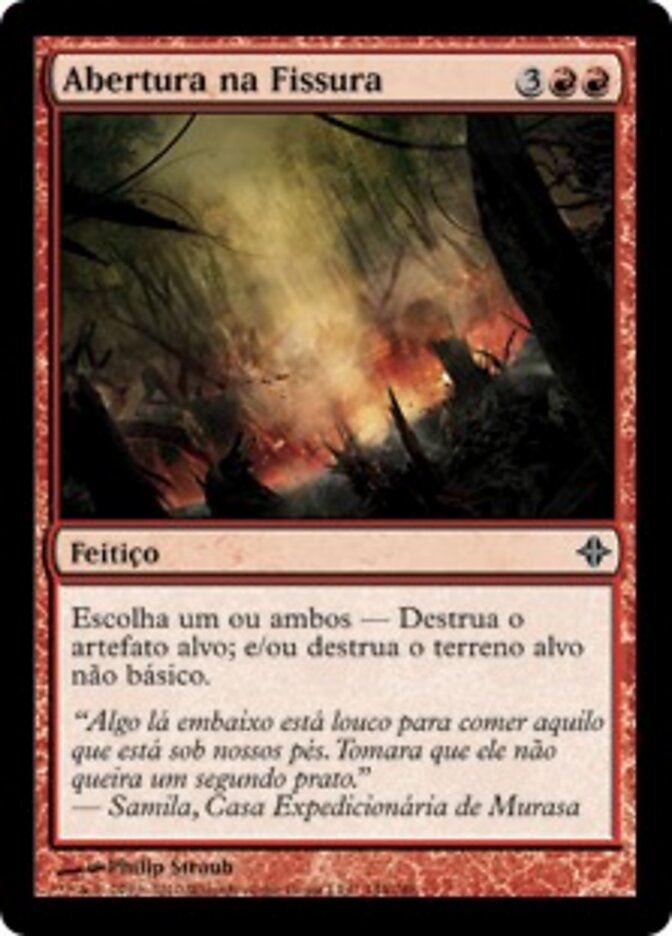 Abertura na Fissura