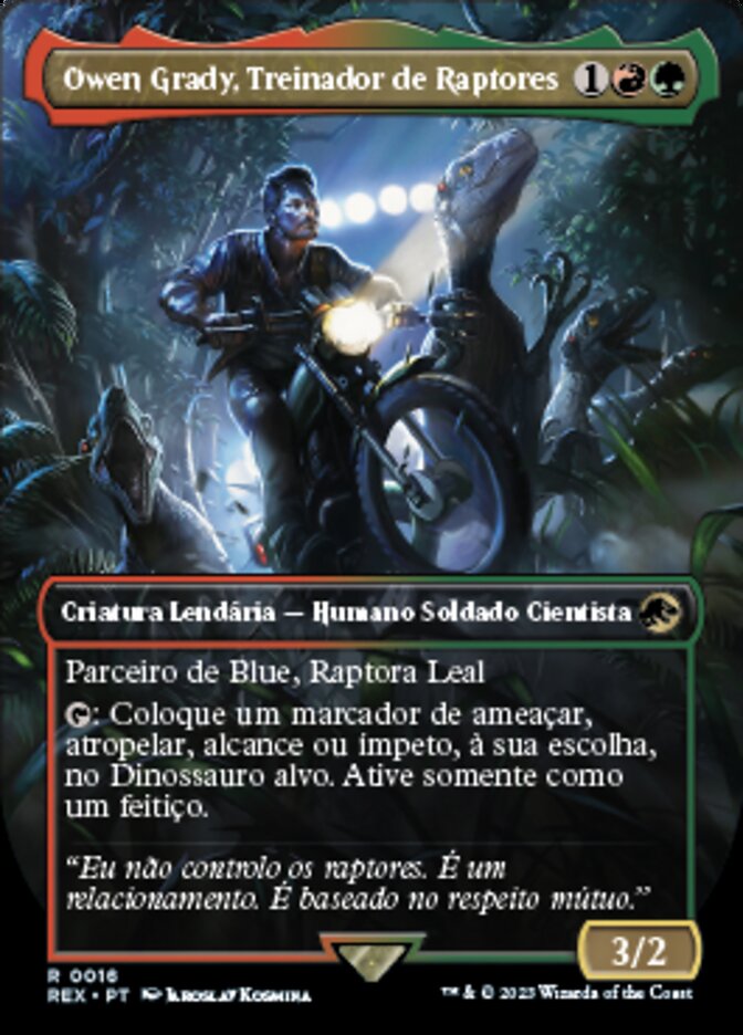 Owen Grady, Treinador de Raptores