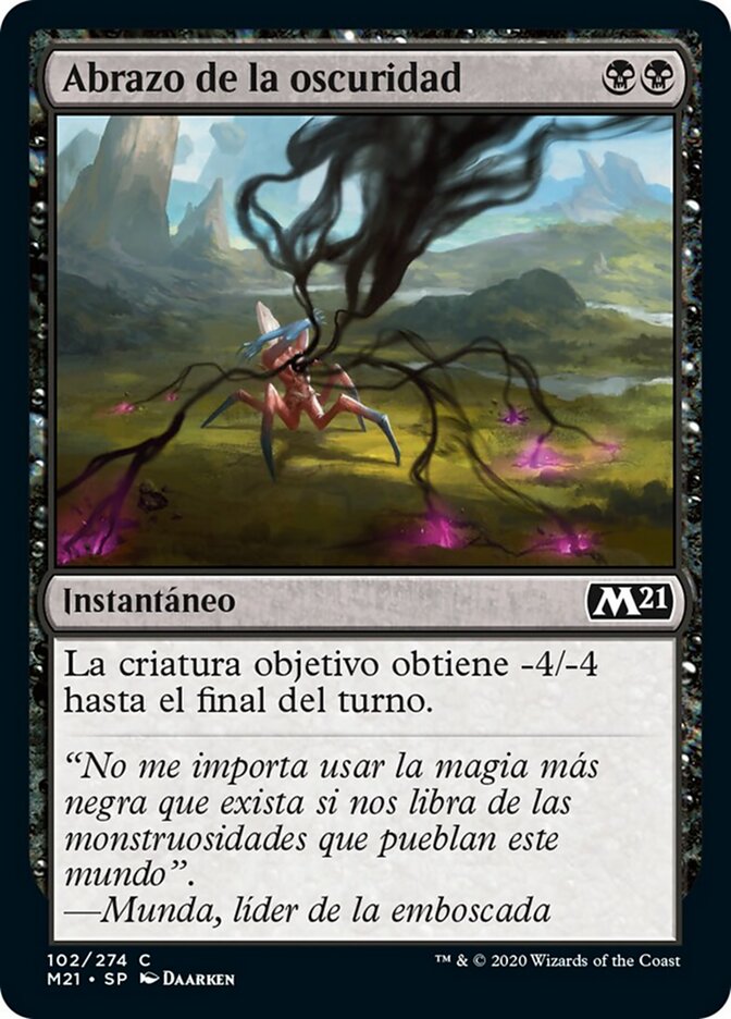 Abrazo de la oscuridad