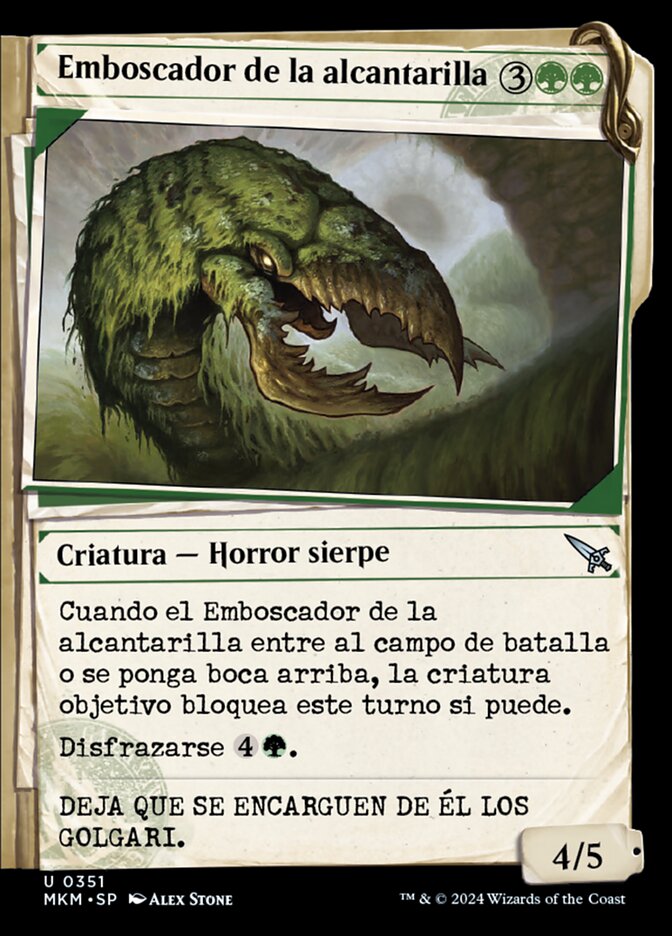 Emboscador de la alcantarilla